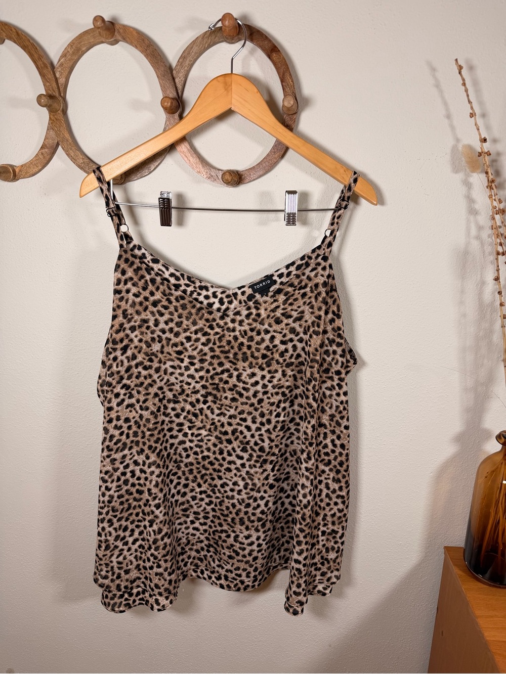 Torrid Leopard Print Swing Cami Tank Top Size 3 3X